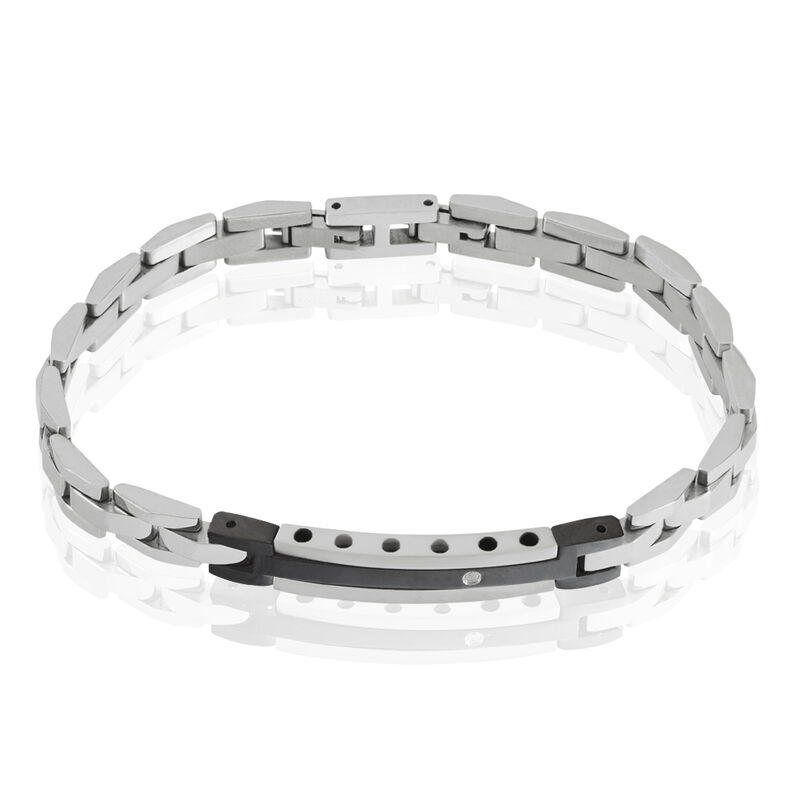 Bracelet Acier Bicolore Et Oxyde - Spannringe Herren | OROVIVO