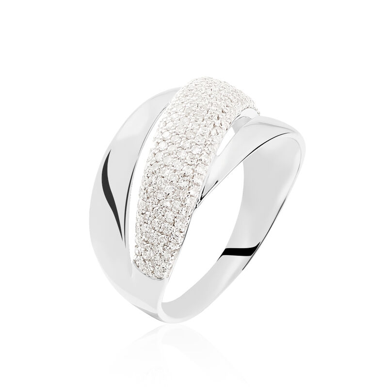 Bague Maiwenn Or Blanc Diamant - Spannringe Damen | OROVIVO