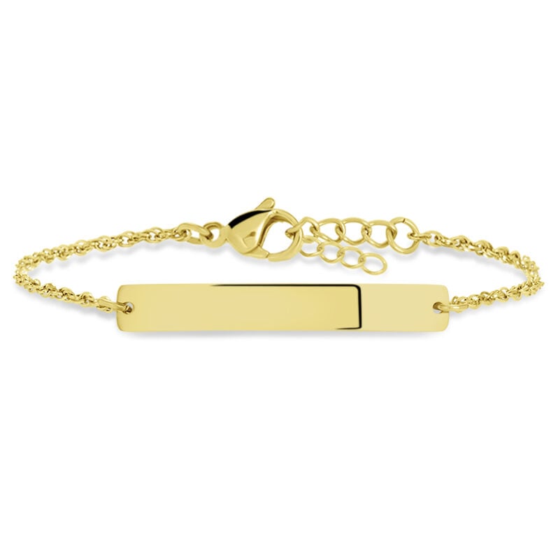 Bracciale Con Targhetta Radiance Acciaio Dorato - Spannringe Damen | OROVIVO