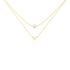 RADINA Damen Collier Silber vergoldet 925 Zuchtperle Weiß Dreieck