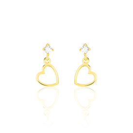 Damen Ohrstecker Gold 375 Herz - Ohrringe Damen | OROVIVO