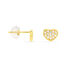 Ohrstecker Gold 375 Zirkonia Herz - Ohrstecker Familie | OROVIVO