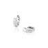 ELVAYA Damen Creolen Silber 925 Zirkonia Wei&szlig; 0,1 ct Kreis