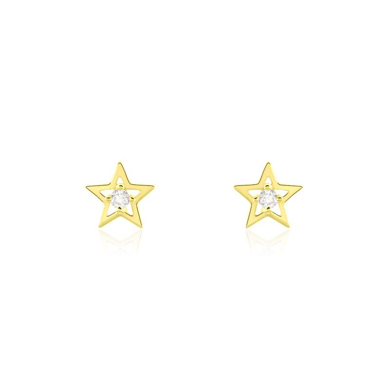 Ohrstecker Gold 375 Zirkonia Stern - Ohrstecker Familie | OROVIVO