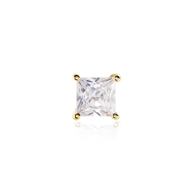Boucles D'oreilles Puces Sofiane Plaqué Or Doré Oxyde De Zirconium - Spannringe Herren | OROVIVO