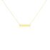 Esja Gravur Damen Collier Gold 375 (9 Karat) Balken B 0,2 mm