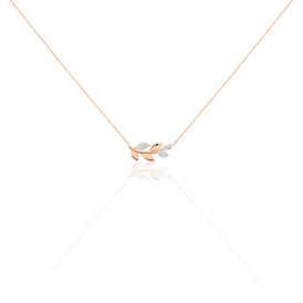 Damen Halskette Gold 375 Rosé Vergoldet Diamanten - Ketten mit Anhänger Damen | OROVIVO