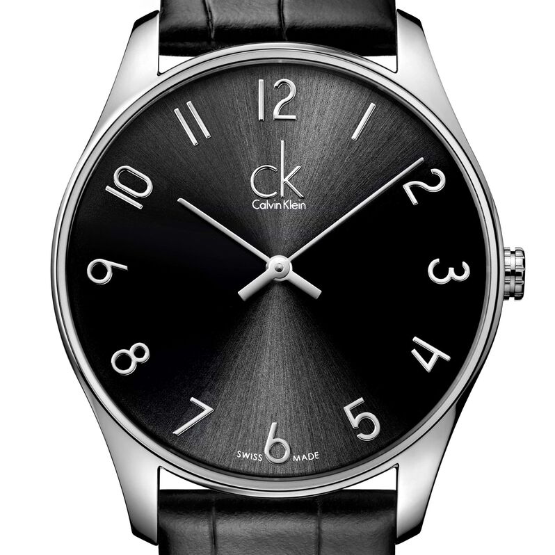 Orologio Uomo Calvin Klein Classic quadrante nero K4D211CX-RE21 - Spannringe Herren | OROVIVO