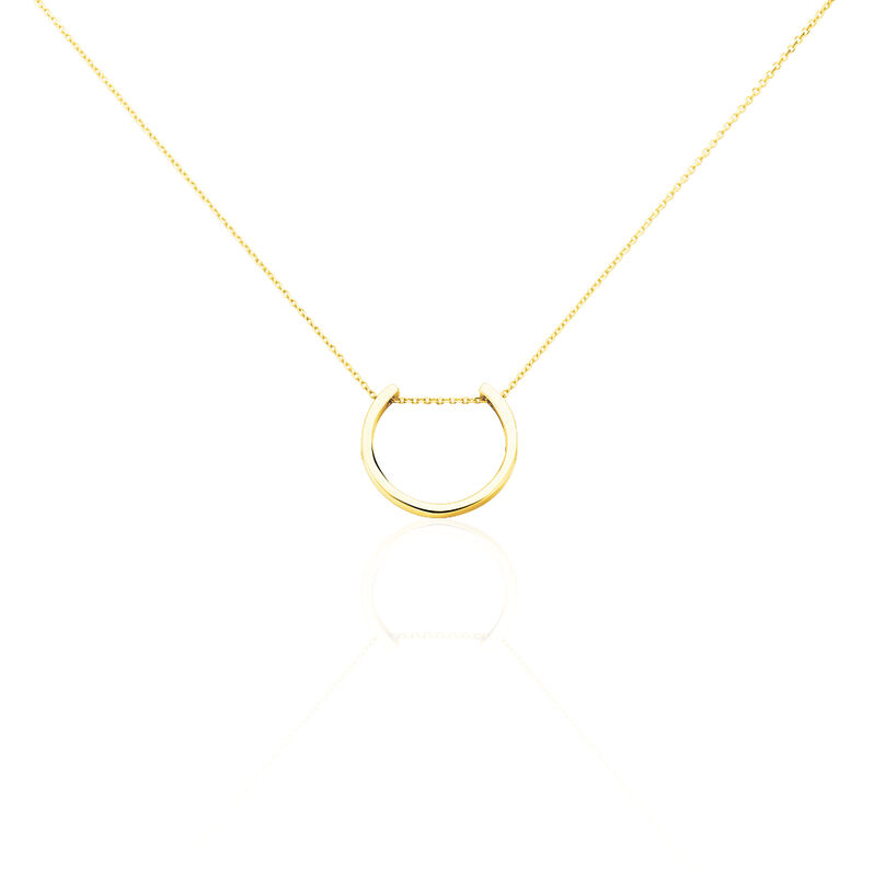 Collier Or Jaune Ellda Motif Demi Cercle - Spannringe Damen | OROVIVO