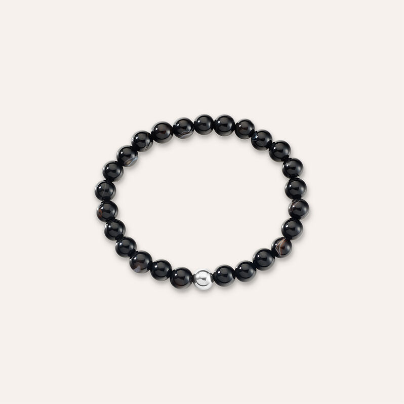 Bracciale Man Code Acciaio Onice - Spannringe Herren | OROVIVO
