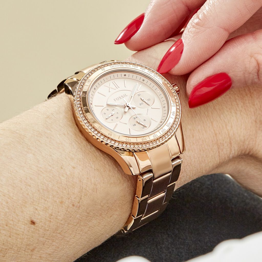 Fossil Damenuhr Stella Sport ES5106 Quarz - Armbanduhren Damen | OROVIVO