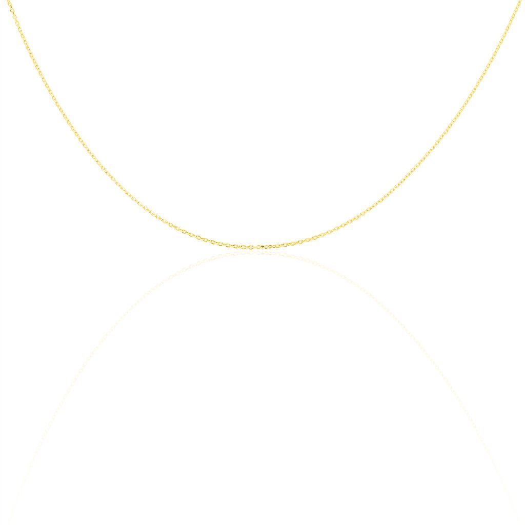 Damen Ankerkette Gold 375 Diamantiert  - Halsketten Damen | OROVIVO