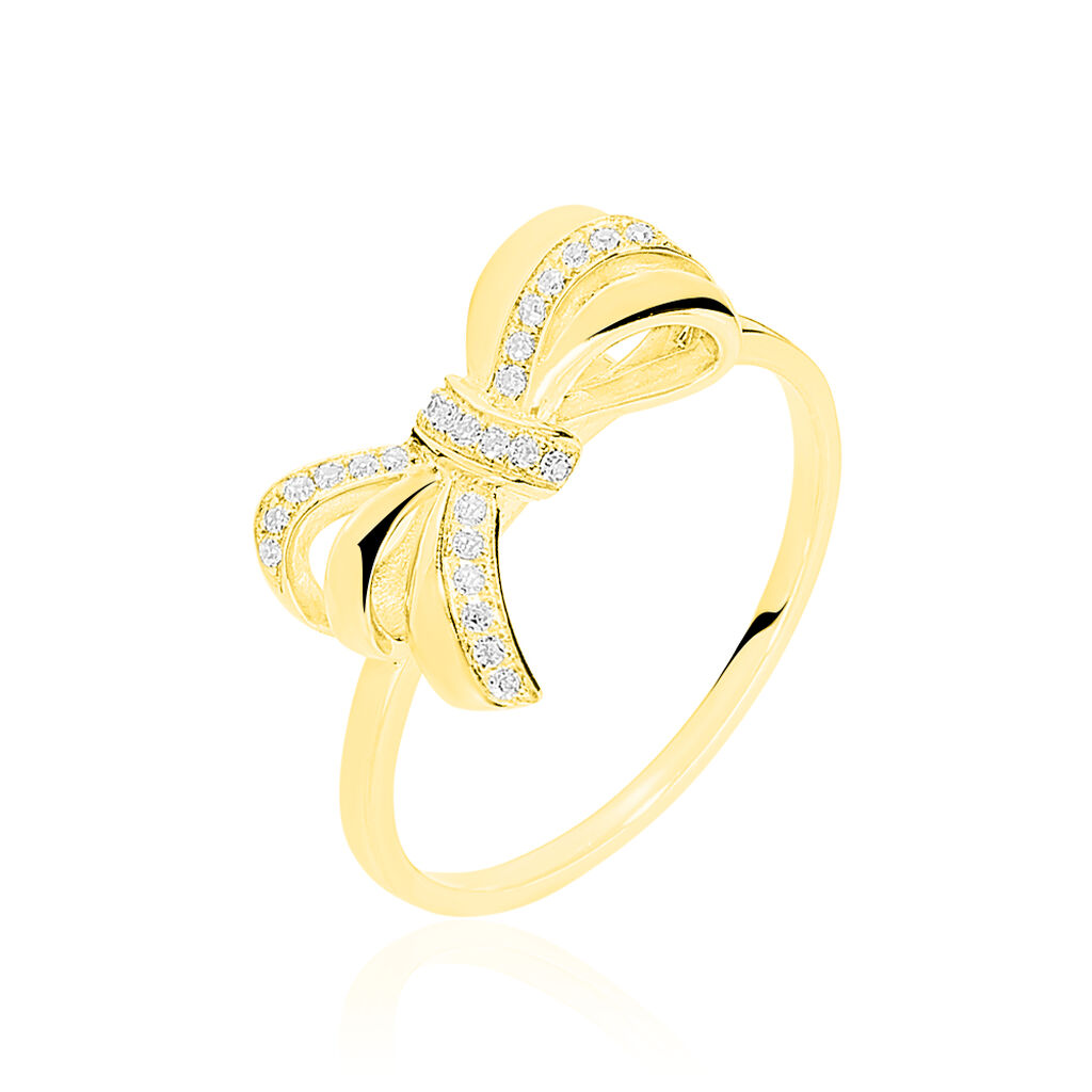 Bague Gina Or Jaune Diamant - Spannringe Damen | OROVIVO