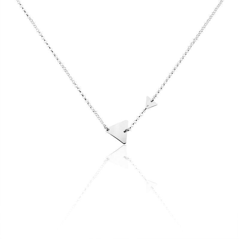 Collier Augustine Argent Blanc - Spannringe Damen | OROVIVO