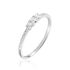 Sabina 2 Damen Ring Weißgold 375 (9 Karat) Diamant Weiß 0,05 ct