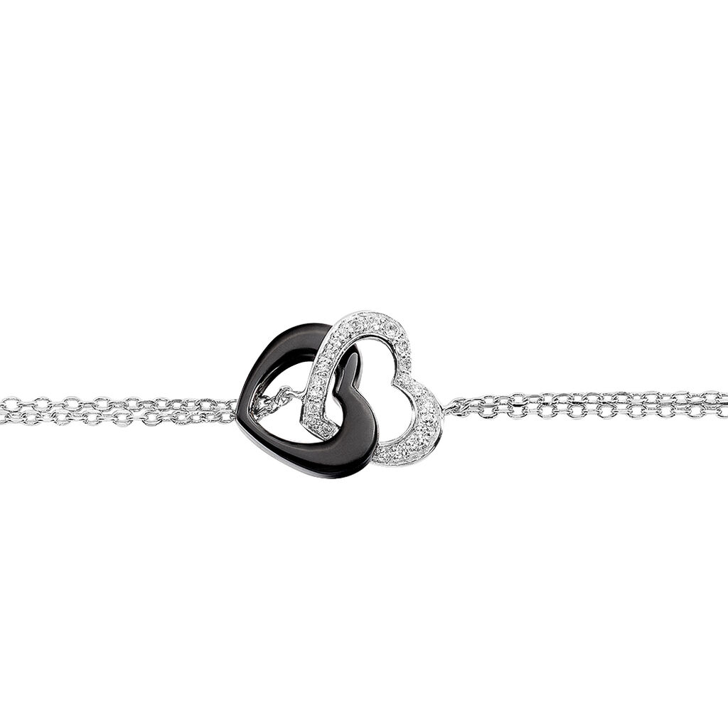 Bracelet Love Argent  Et Ceramique - Spannringe Damen | OROVIVO