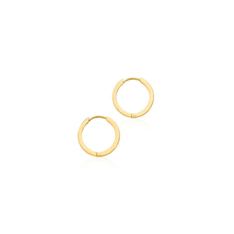 Damen Creolen Edelstahl vergoldet Allison 15,30mm - Creolen Damen | OROVIVO