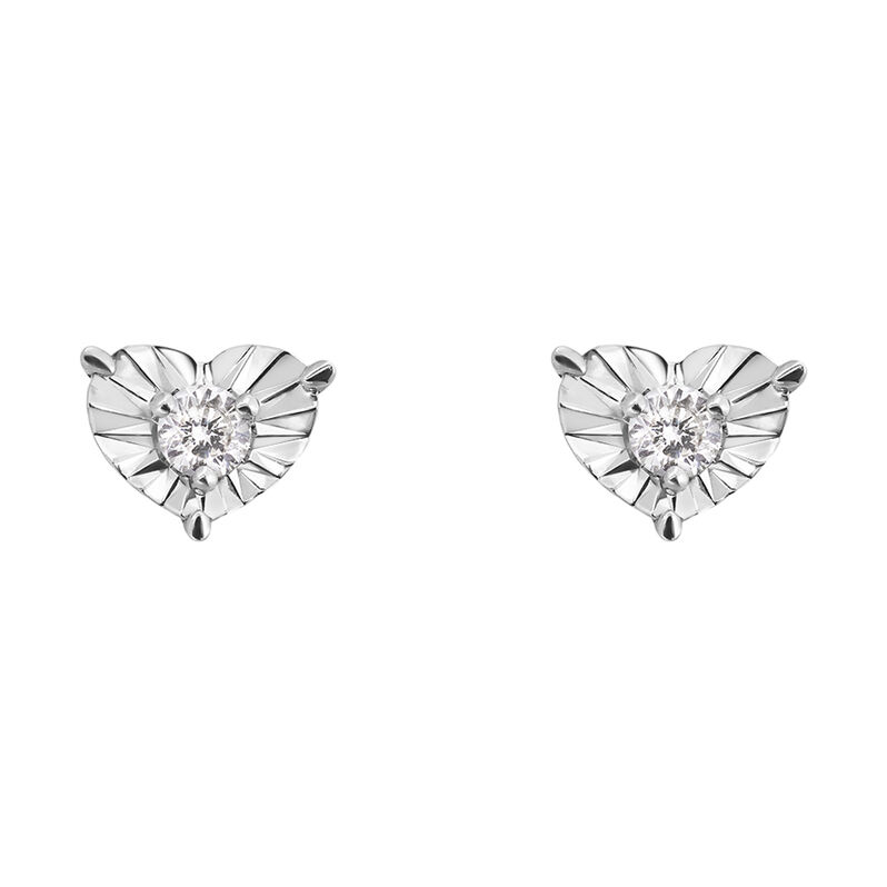 Orecchini Lobo Diamotion Oro Bianco Diamante - Spannringe Damen | OROVIVO