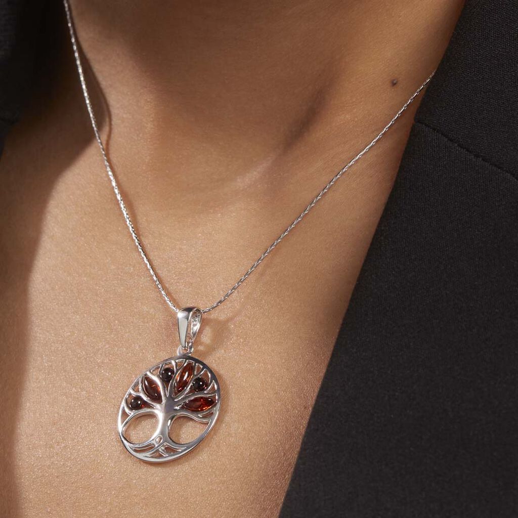 Collier Emma Argent Rhodie Arbre De Vie - Spannringe Damen | OROVIVO