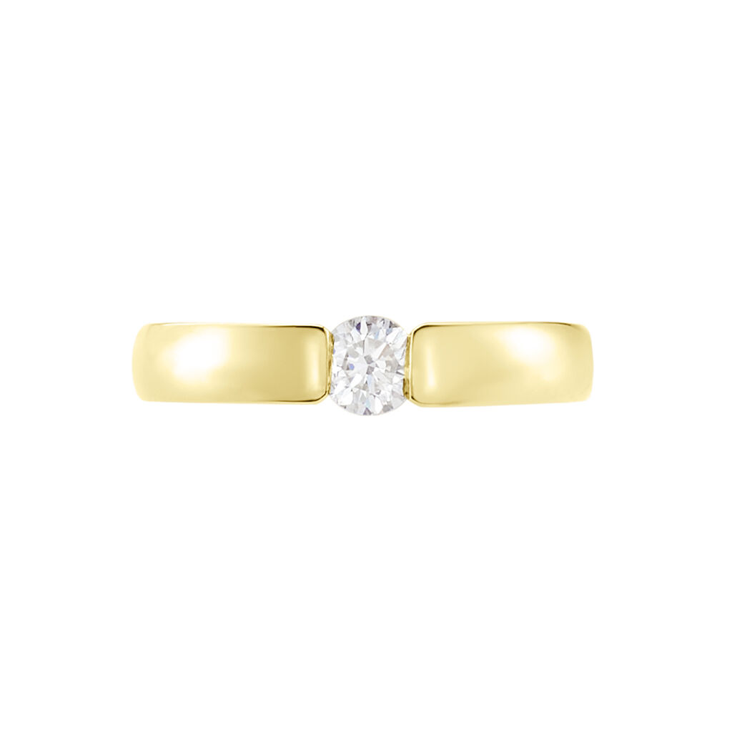 Damen Ring Gold 750 synthetischer Diamant 0,26ct Orchestra  - Verlobungsringe Damen | OROVIVO