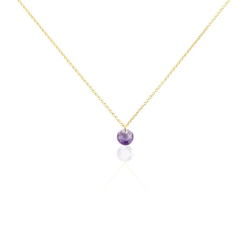 Collier Sundara Or Jaune Améthyste - Spannringe Damen | OROVIVO
