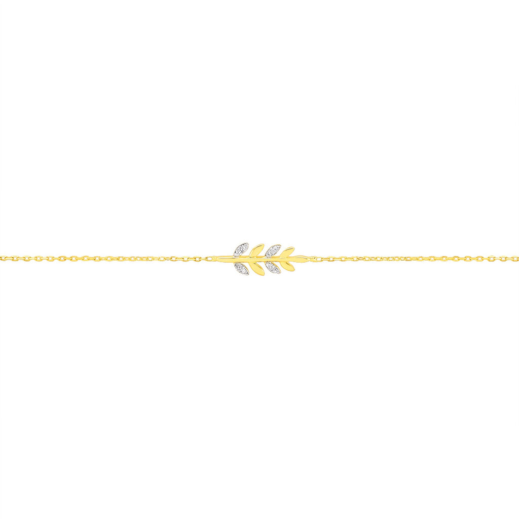 Bracelet Or Jaune Andressa Epi De Ble - Spannringe Damen | OROVIVO