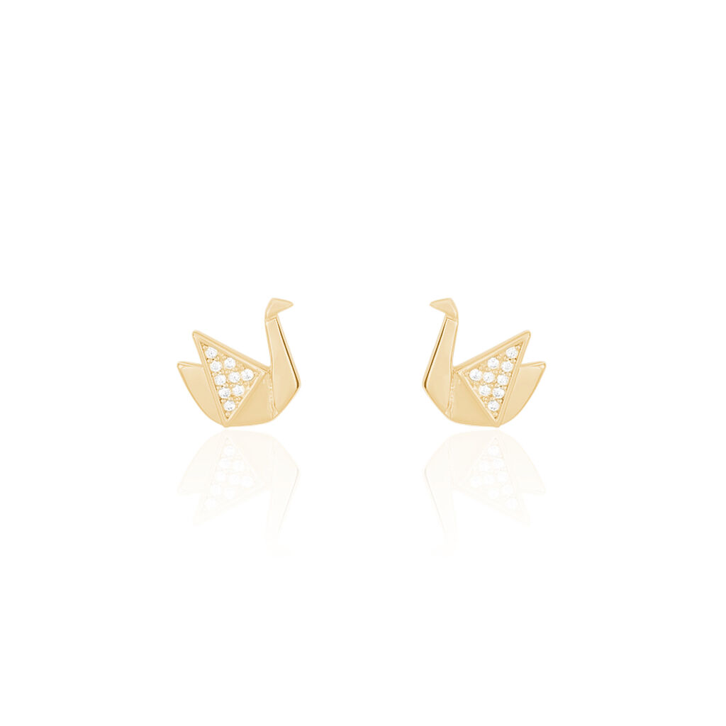 Boucles D'oreilles Plaque Or Oga - Spannringe Damen | OROVIVO