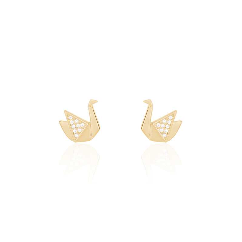 Boucles D'oreilles Plaque Or Oga - Spannringe Damen | OROVIVO
