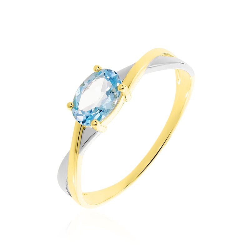 Bague Emeline Or Bicolore Topaze - Spannringe Damen | OROVIVO