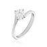 Symphonie Damen Ring Wei&szlig;gold 750 (18 Karat) Synthetischer Diamant Wei&szlig; 0,52 ct