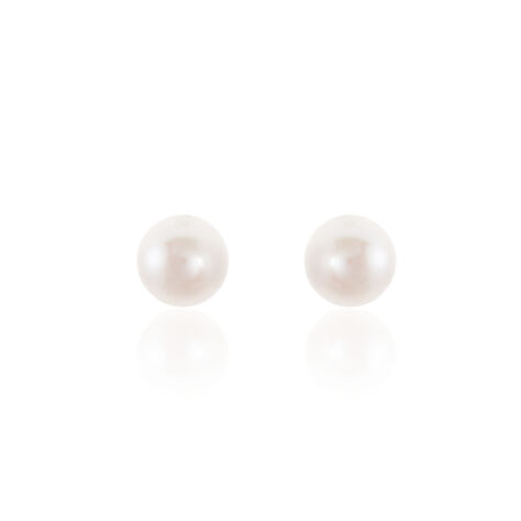 Damen Perlenohrringe Gold 585 Akoyaperlen 6-6,5mm - Ohrstecker Damen | OROVIVO