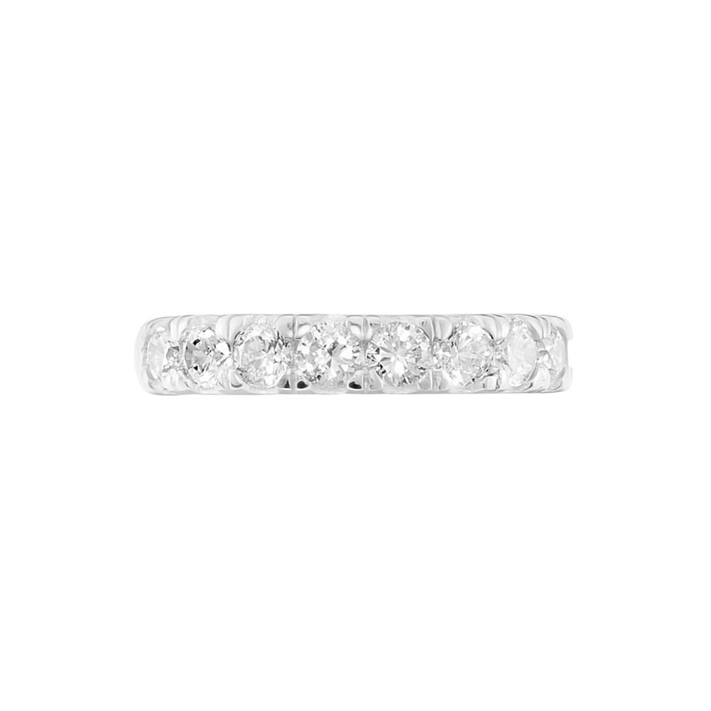 Damen Ring Silber 925 Zirkonia Wei&szlig; 0,15 ct