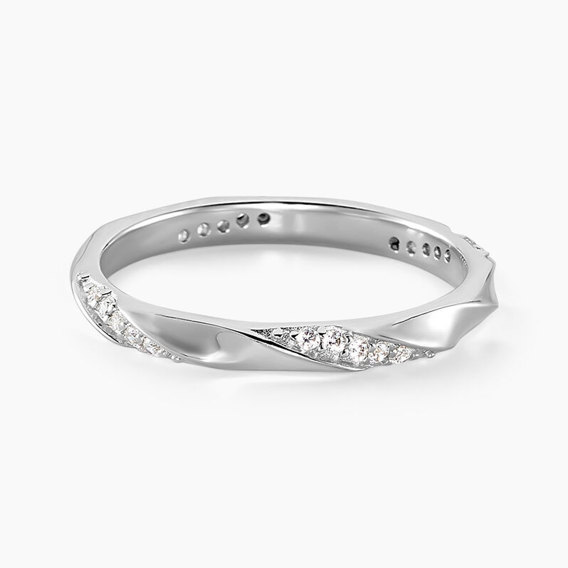 Bague Thara Argent Weiss Oxyde De Zirconium - Spannringe Damen | OROVIVO