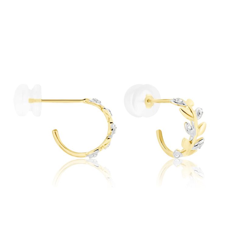 Créoles Emelyne Or Jaune Diamant - Spannringe Damen | OROVIVO