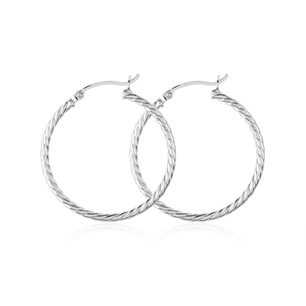 RAMEA Damen Creolen Silber 925 B 6 mm