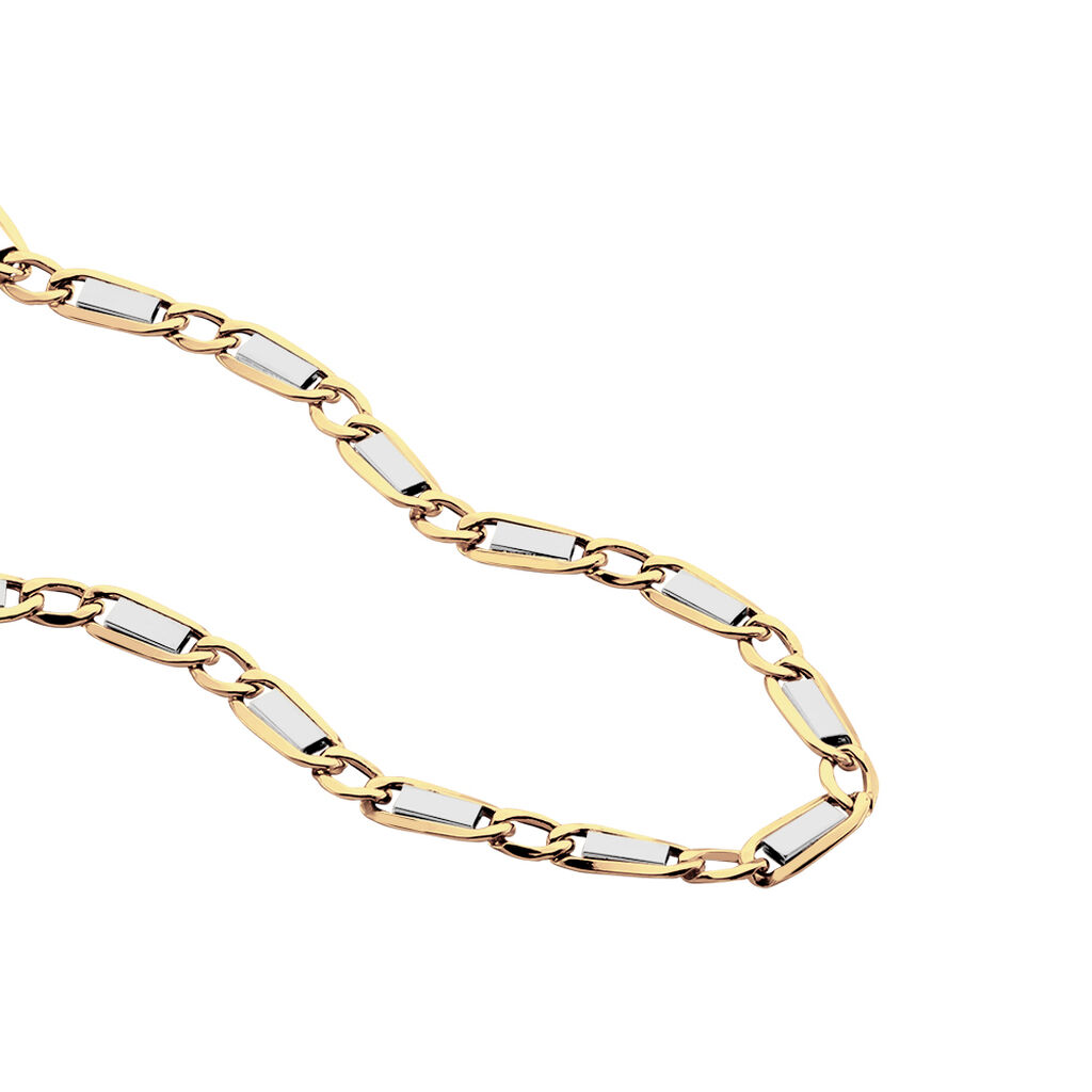 Collier Danae Plaquette Or Bicolore - Spannringe Herren | OROVIVO