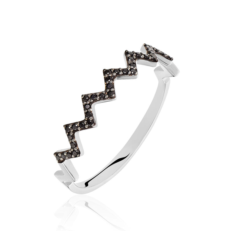 Bague Or Weiss Abby-gaelle Oxydes Noirs - Spannringe Damen | OROVIVO