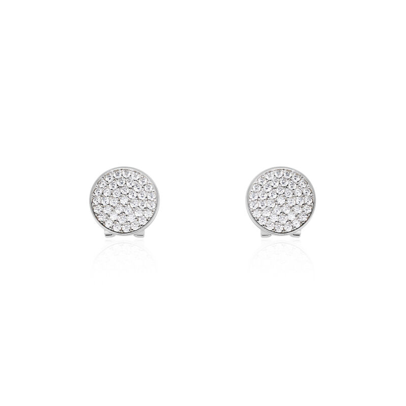 Boucles D'oreilles Pendantes Darwin Argent Weiss Oxyde - Spannringe Damen | OROVIVO