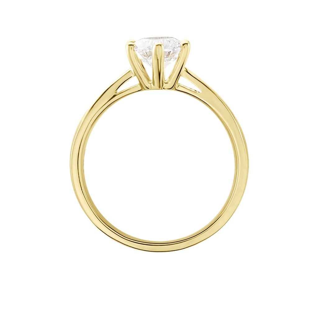 Damen Ring Gold 750 synthetischer Diamant 0,77ct Sonate  - Verlobungsringe Damen | OROVIVO