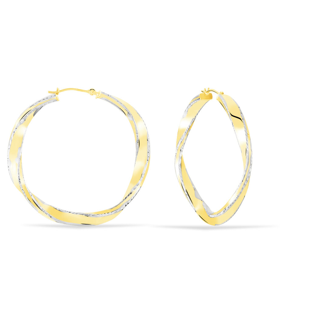 Damen Creolen Gold 375 Bicolor - Creolen Damen | OROVIVO