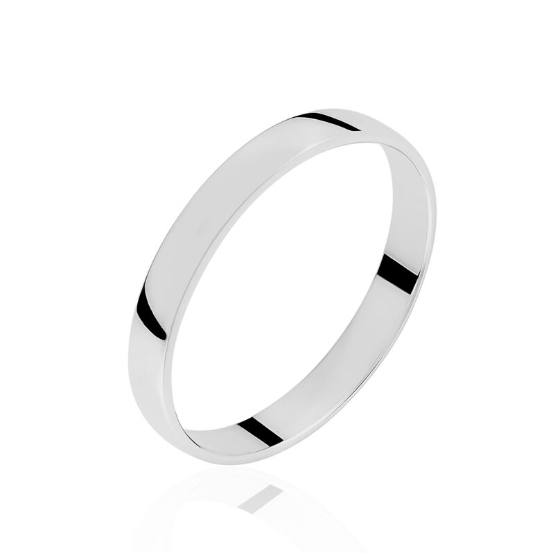 Alliance Julie Ruban Classique Or Blanc - Spannringe Familie | OROVIVO