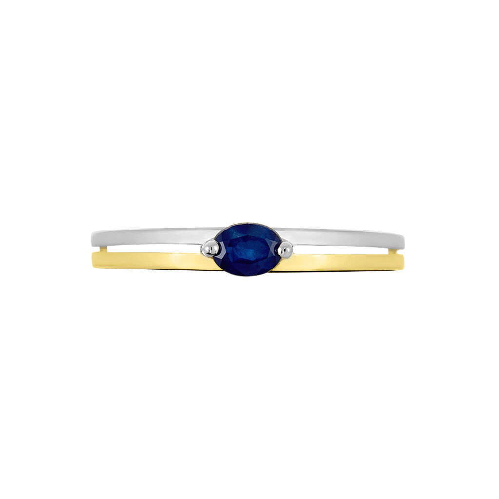 Bague Corabelle Or Bicolore Saphir - Spannringe Damen | OROVIVO