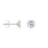 DRIVA Damen Ohrstecker Silber 925 Zirkonia Wei&szlig;
