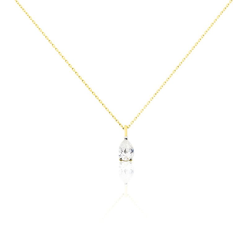 Collier Goutte Or Jaune Oxyde De Zirconium - Spannringe Damen | OROVIVO