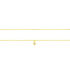 RAKI Damen Armband Gold 375 (9 Karat) Zirkonia Wei&szlig; B 0,25 mm