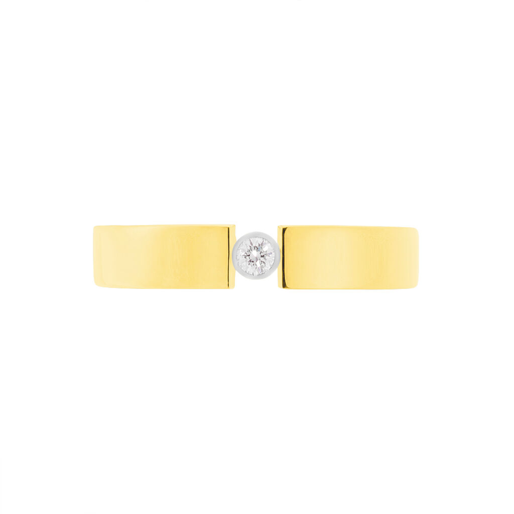 Granada Damen Ring Gold 375 (9 Karat) Diamant Wei&szlig; 0,04 ct B 18 mm