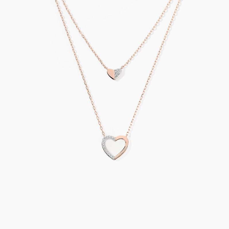 Collier Emilia Or Rose Diamant - Spannringe Damen | OROVIVO