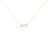 Infinity Nuovo Damen Collier Gold Bicolor Gelb/Silber 375 (9 Karat) Diamant Weiß 0,03 ct