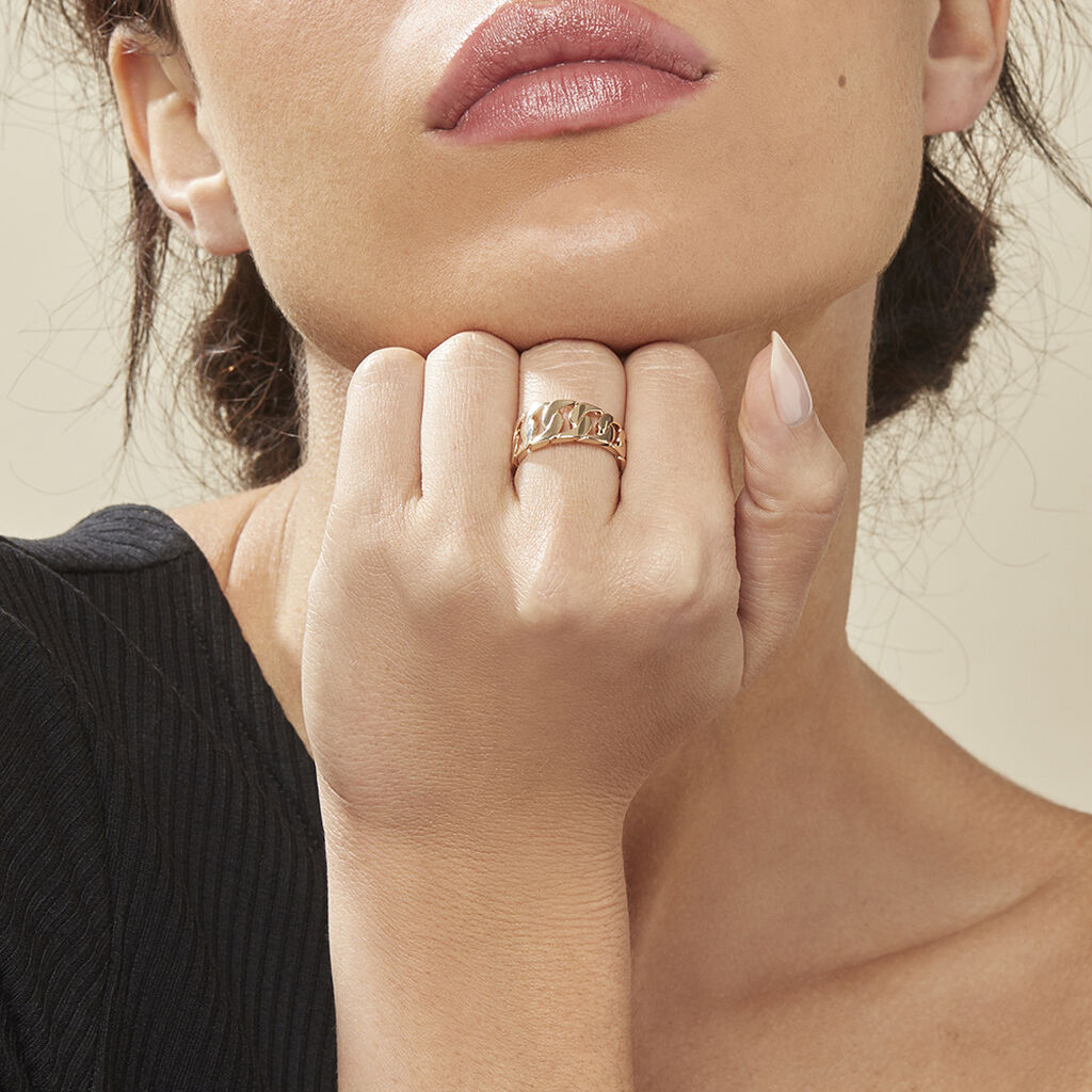 Damenring Messing Gold plattiert - Ringe Damen | OROVIVO