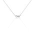 INFI INFINITY 2 Damen Collier Silber 925 Zirkonia Weiß Unendlichkeit